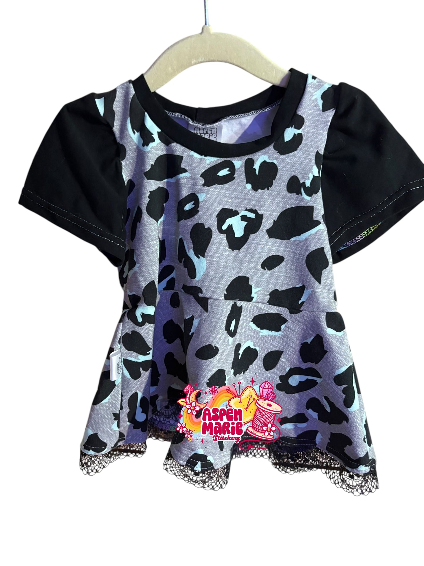 Size 3 Leopard Peplum