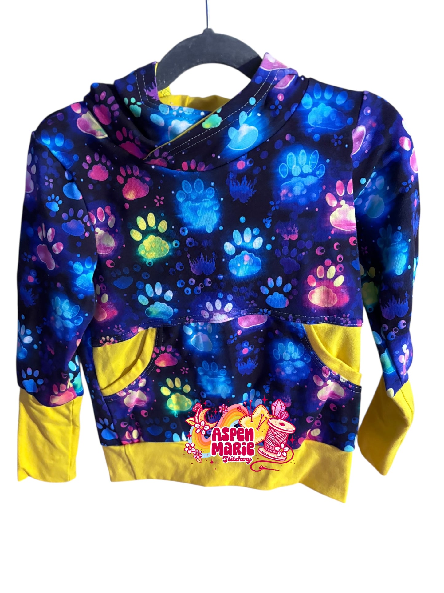 Size 4-7 Neon Print Hoodie