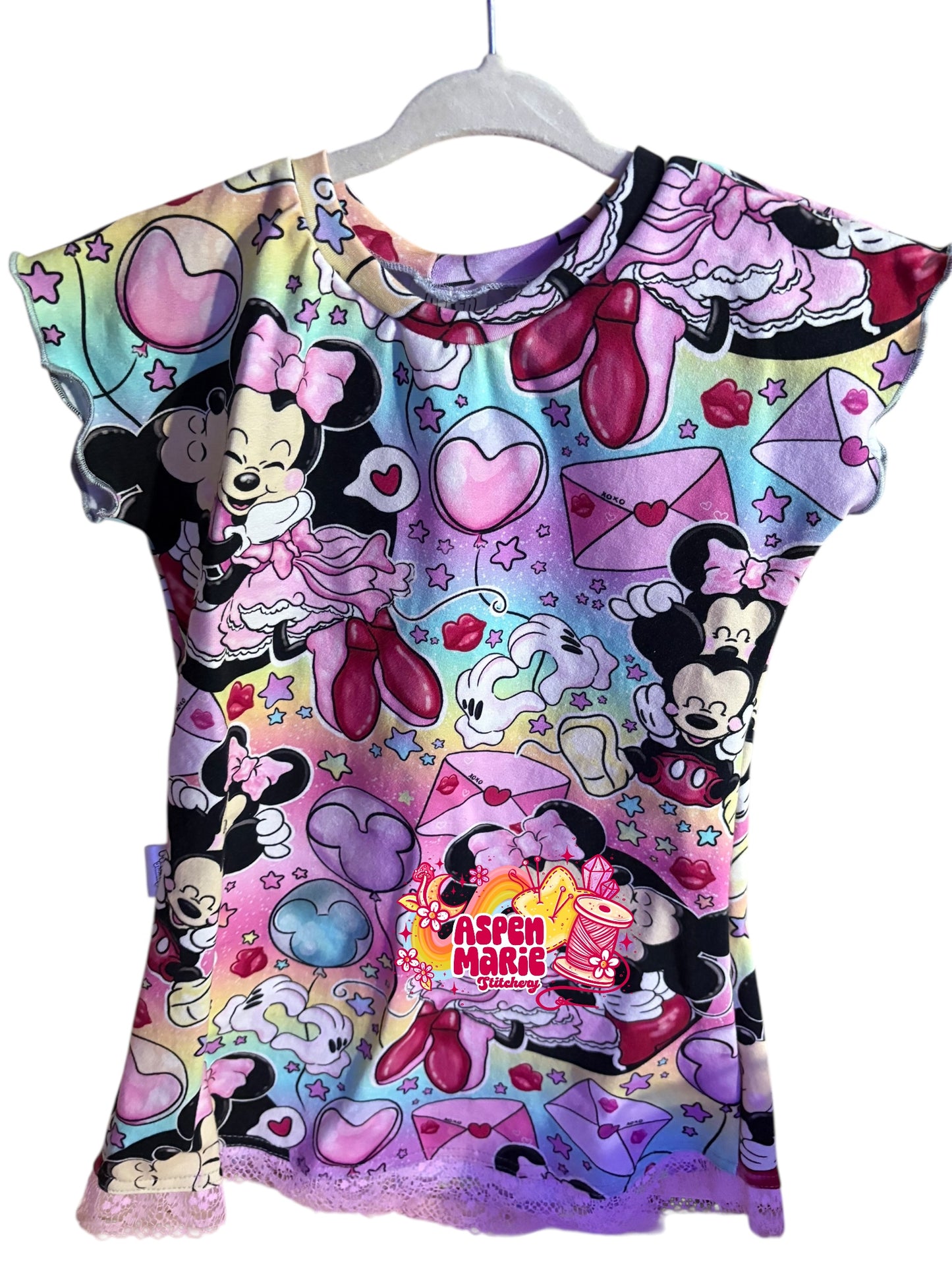 Size 3 Mouse Love Tshirt Dress