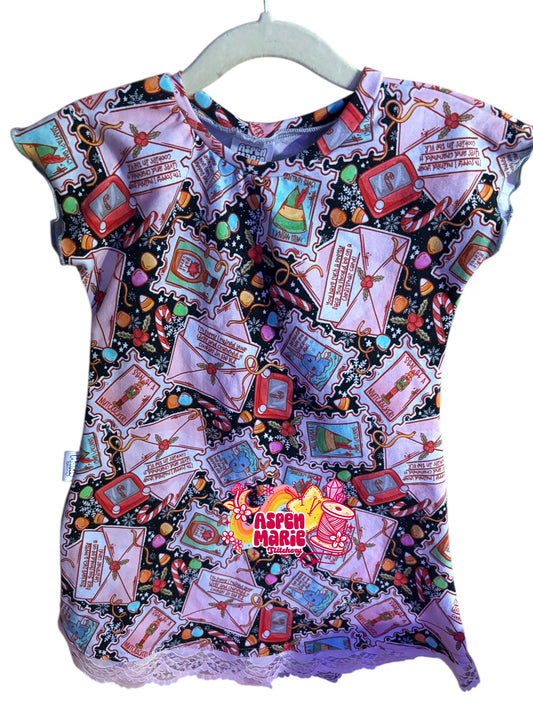 Size 3 Elf Letter Tshirt Dress