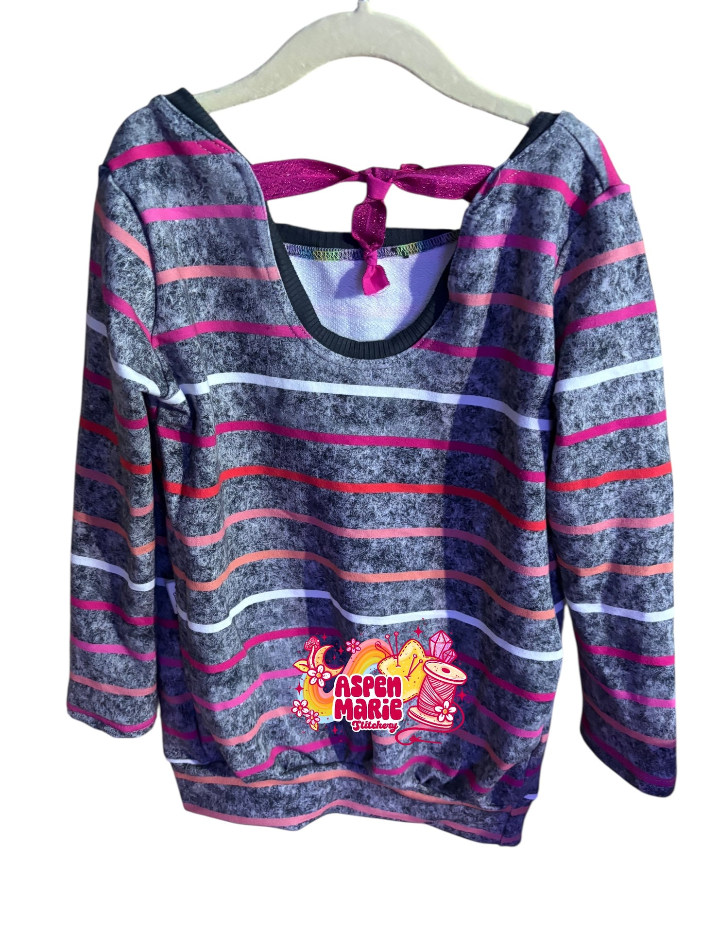 Size 3 Pink Stripe Sweater Dress