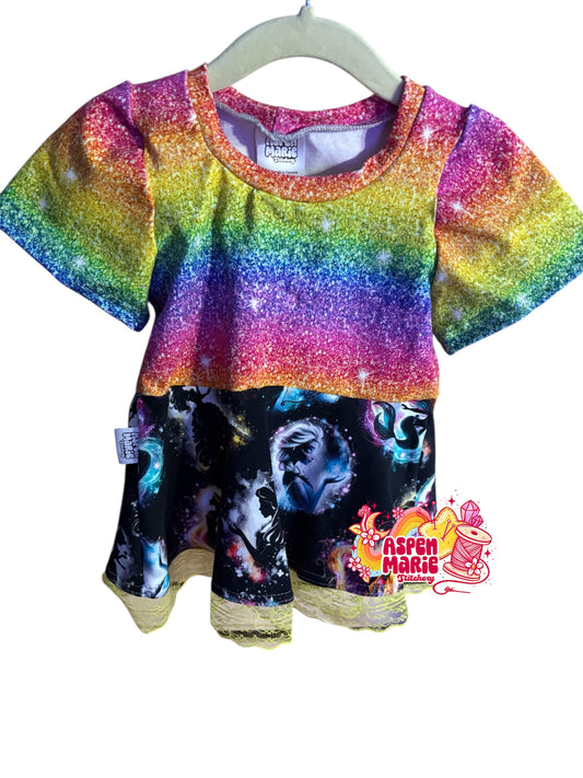 Size 3 Rainbow Girls Peplum