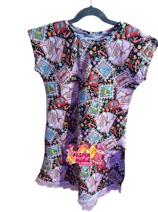 Size 7 Elf Letter Tshirt Dress