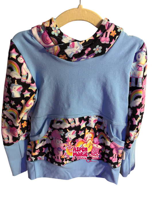 Size 18m-4 Rainbow Dog Hoodie