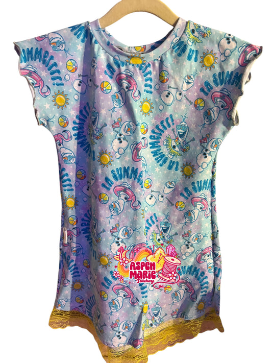 Size 4 Snowman Tshirt Dress