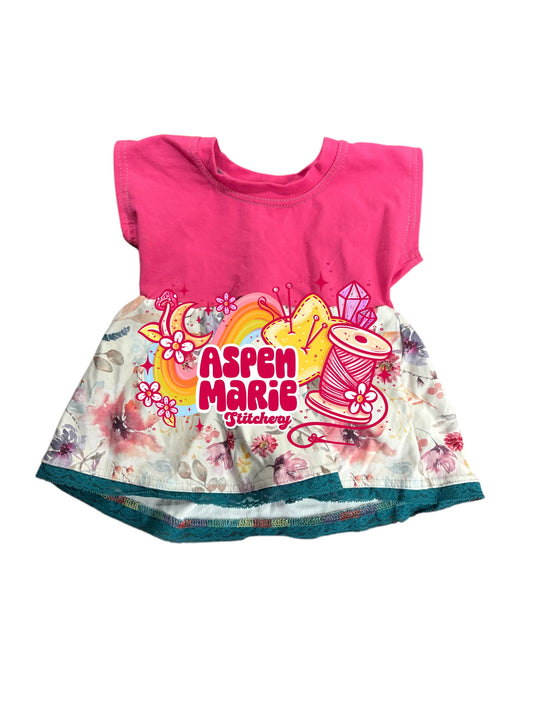 Size 5 Floral Peplum
