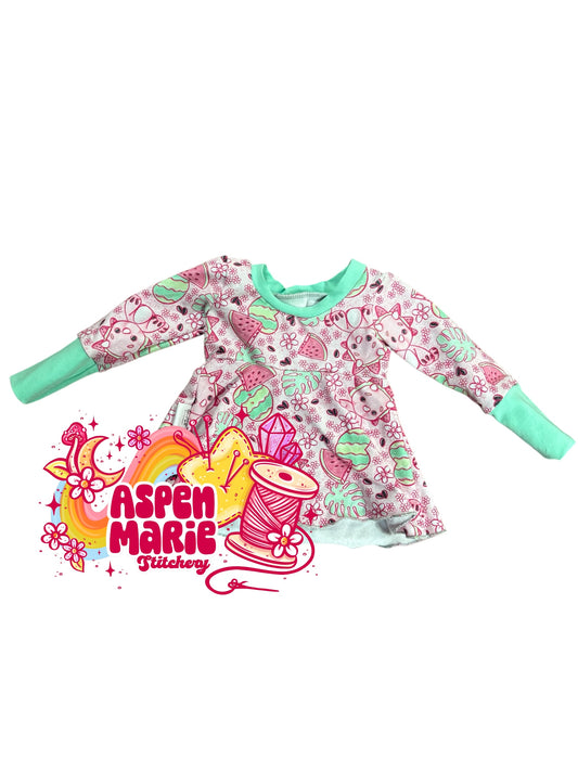 Size NB-6m Dino Peplum