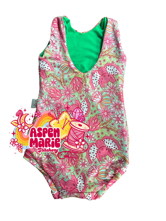 Size 6 Bat One Piece Swim