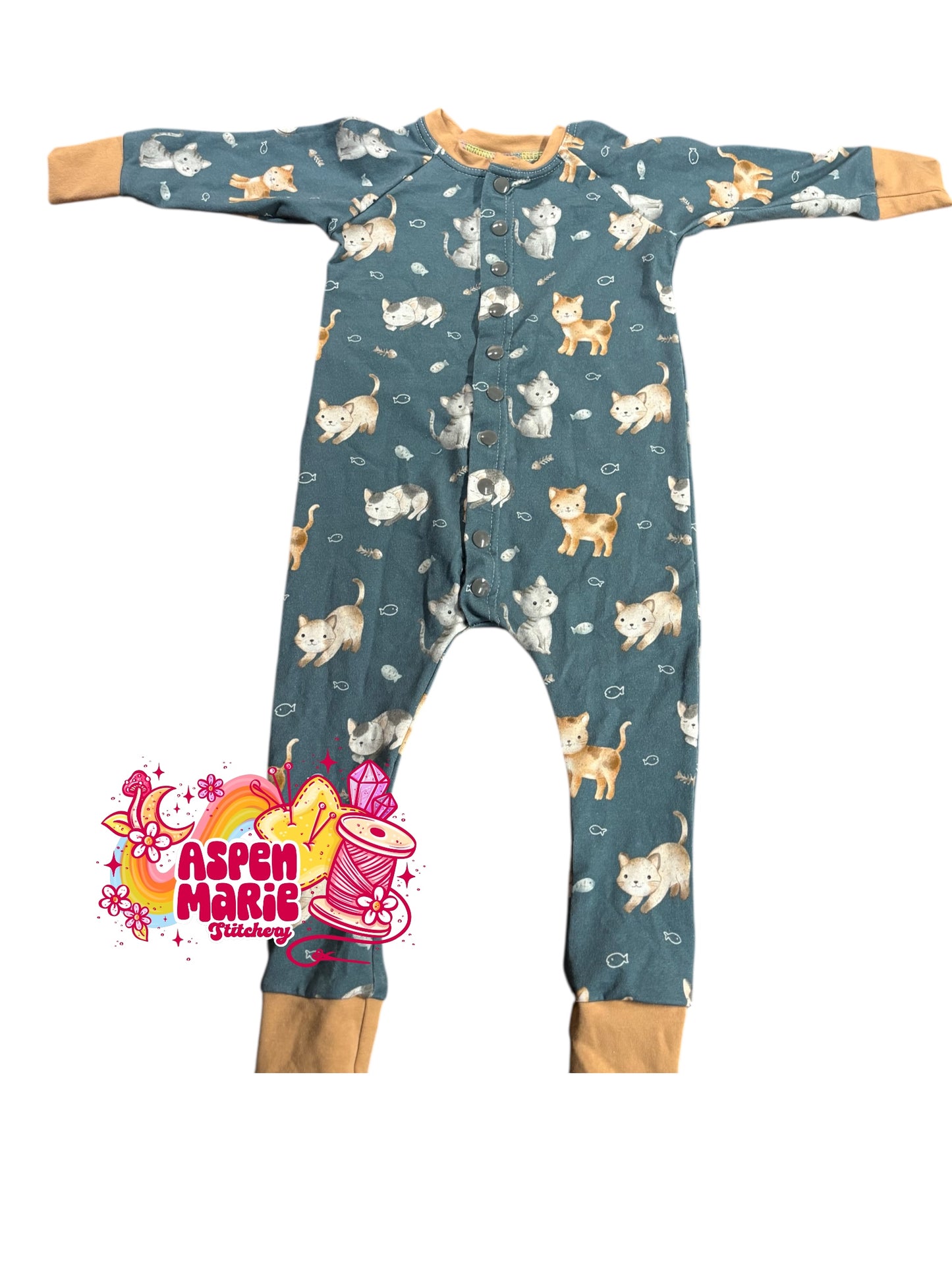 Size 9-12m Kitty Romper
