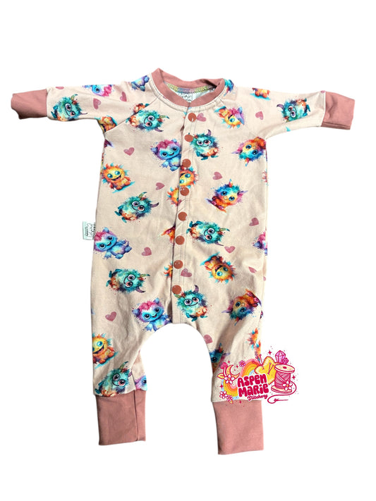 Size NB-3m Monster Romper