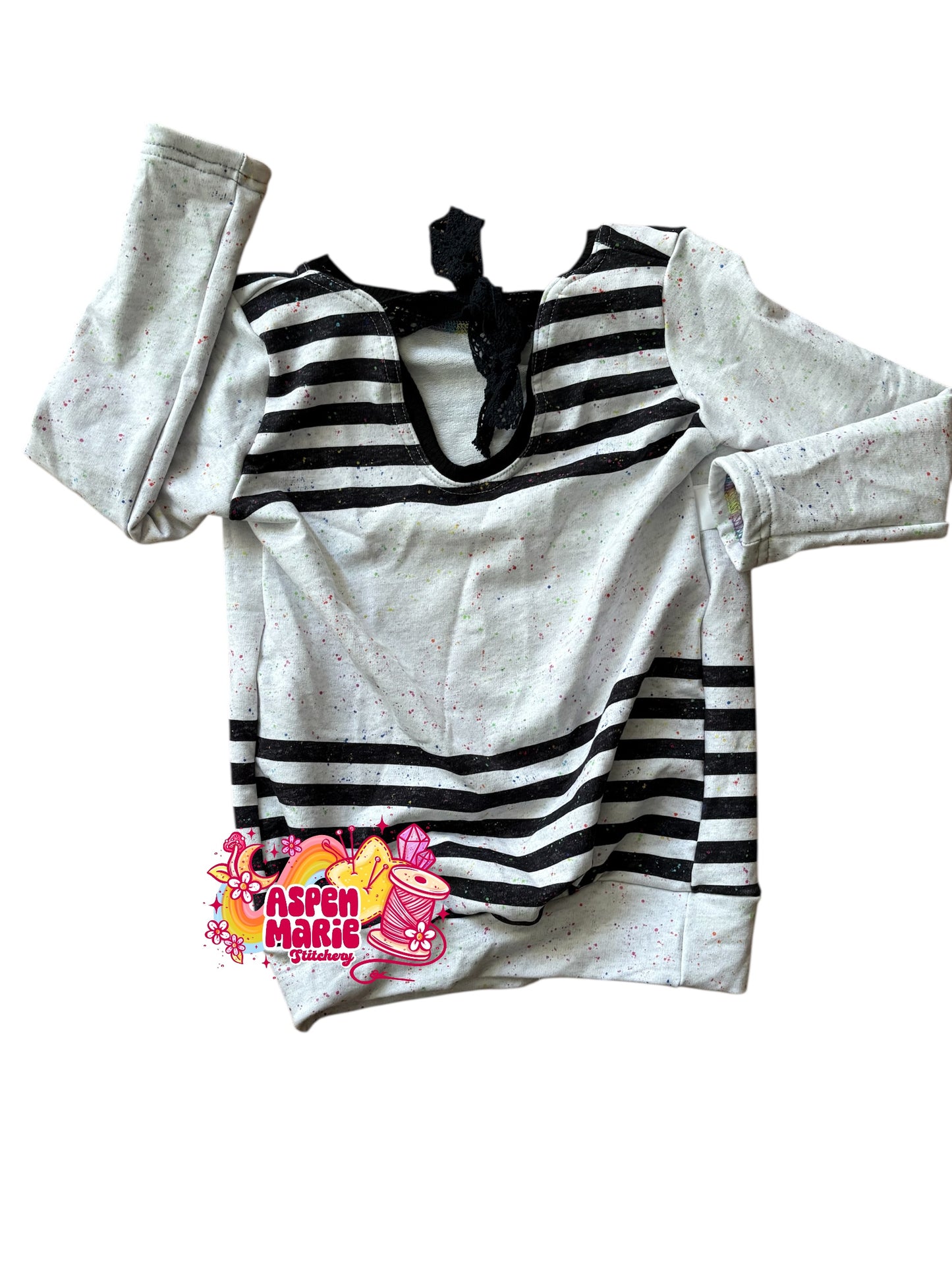 Size 2 Rainbow Stripe Sweater Dress